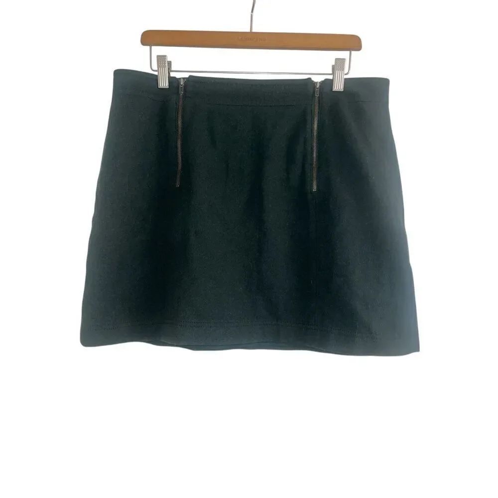 ✨Madewell Uptown Zip Mini Green Sz 14 Skirt✨ - Picture 8 of 11